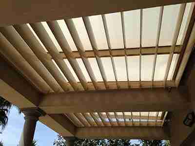 Considering an alternative roofing material for your outdoor structure? Outside Concepts can help with pergola roof ideas